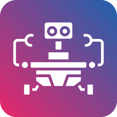 Vector Design Space Robot Icon Style