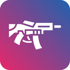 Vector Design Machine Gun Icon Style