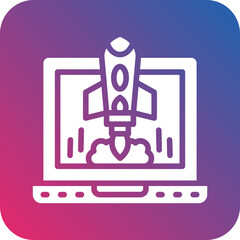 Vector Design Project Launch Icon Style