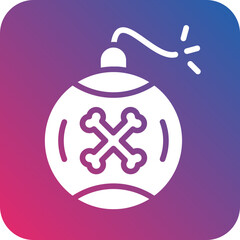 Vector Design Pirate Bomb Icon Style