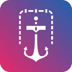 Vector Design Ship Anchor Icon Style