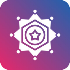 Vector Design Sheriff Icon Style