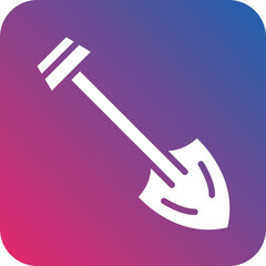 Vector Design Shovel Icon Style