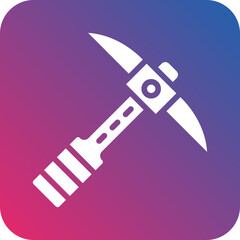 Vector Design Pickaxe Icon Style