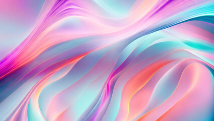 Fototapeta premium Generative AI, generative and AI background with wavy lines offers a whimsical and organic feel to any artwork. Its abstract and surreal nature can evoke various emotions and offer a memorable effect.