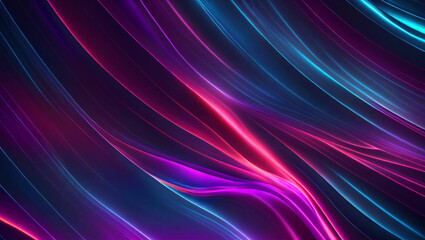 Fototapeta premium Generative AI, generative and AI background with wavy lines offers a whimsical and organic feel to any artwork. Its abstract and surreal nature can evoke various emotions and offer a memorable effect.