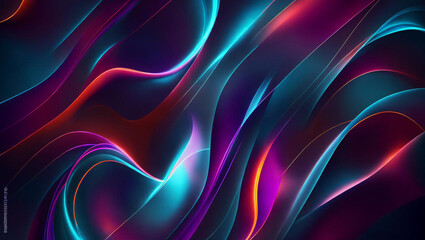 Generative AI, generative and AI background with wavy lines offers a whimsical and organic feel to any artwork. Its abstract and surreal nature can evoke various emotions and offer a memorable effect.