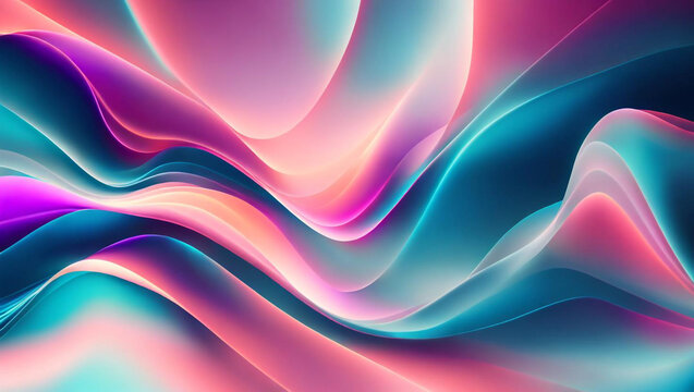 Generative AI, Generative And AI Background With Wavy Lines Offers A Whimsical And Organic Feel To Any Artwork. Its Abstract And Surreal Nature Can Evoke Various Emotions And Offer A Memorable Effect.