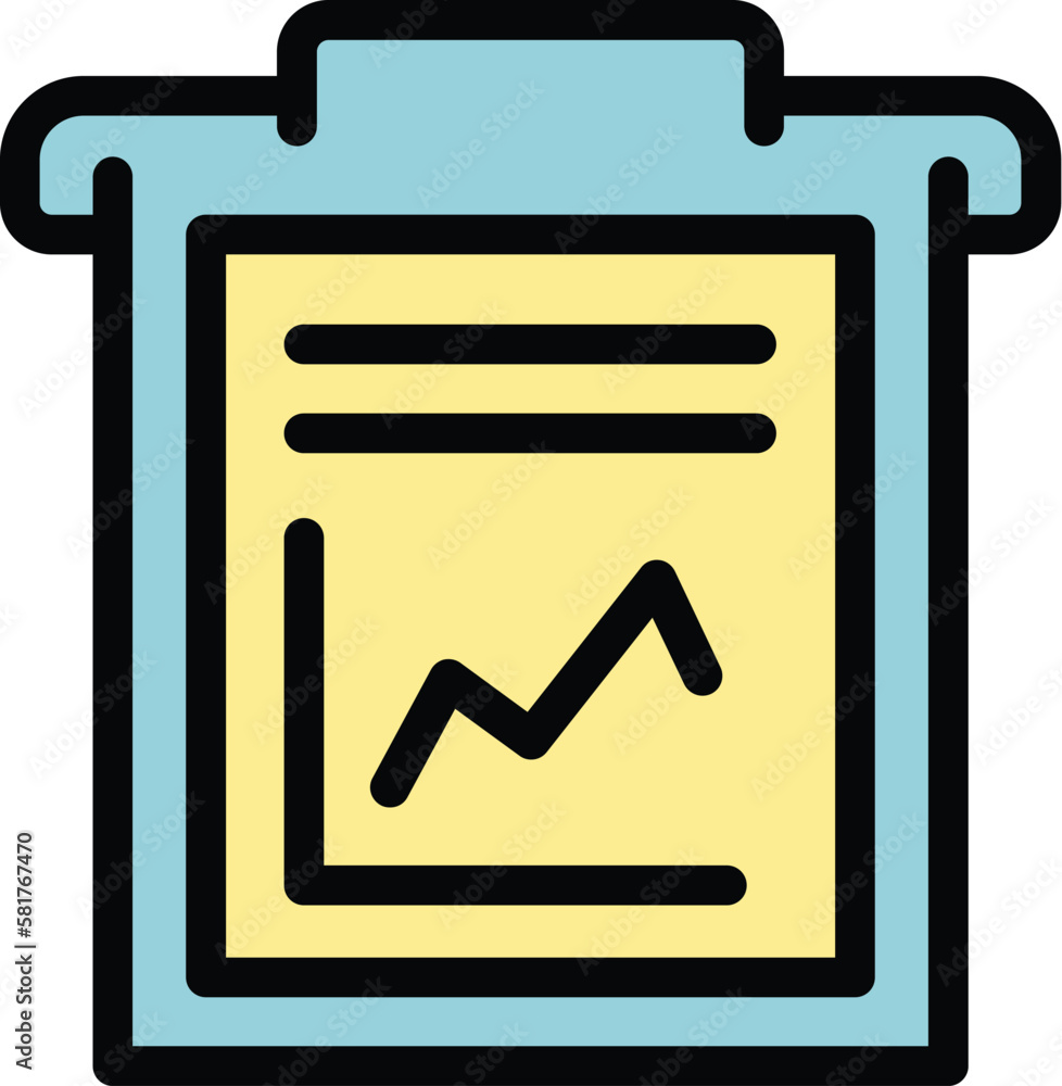 Poster report clipboard icon. outline report clipboard vector icon for web design isolated on white backgro