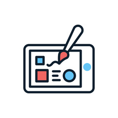 Design icon in vector. Illustration