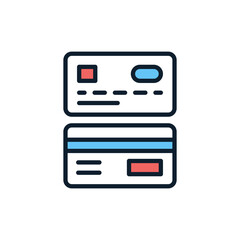 Credit Card icon in vector. Illustration