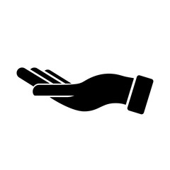 hand icon vector. Isolated on White background