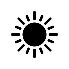 Sun icons vector symbol