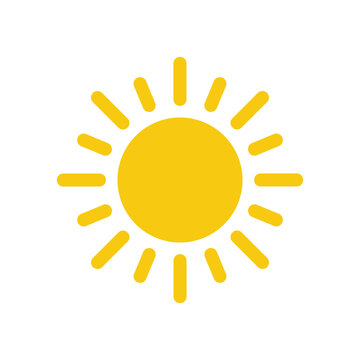Sun icons vector symbol