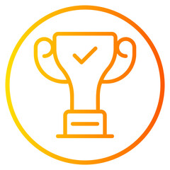 trophy gradient icon