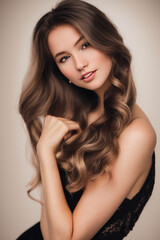 Fototapeta premium Fashionable Beauty: Chic Girl's Portraits with Style and Attitude