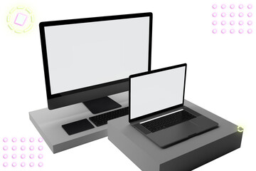 Fototapeta premium Neon Website