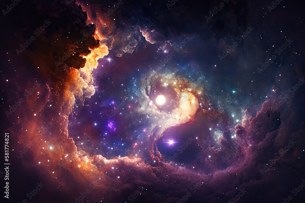 Poster deep space. high definition star field background . starry outer space background texture . colorful