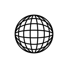 Globe icon. Worldwide icon isolated on transparent background