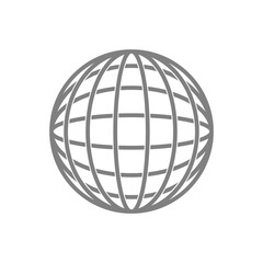 Globe icon. Worldwide icon isolated on transparent background