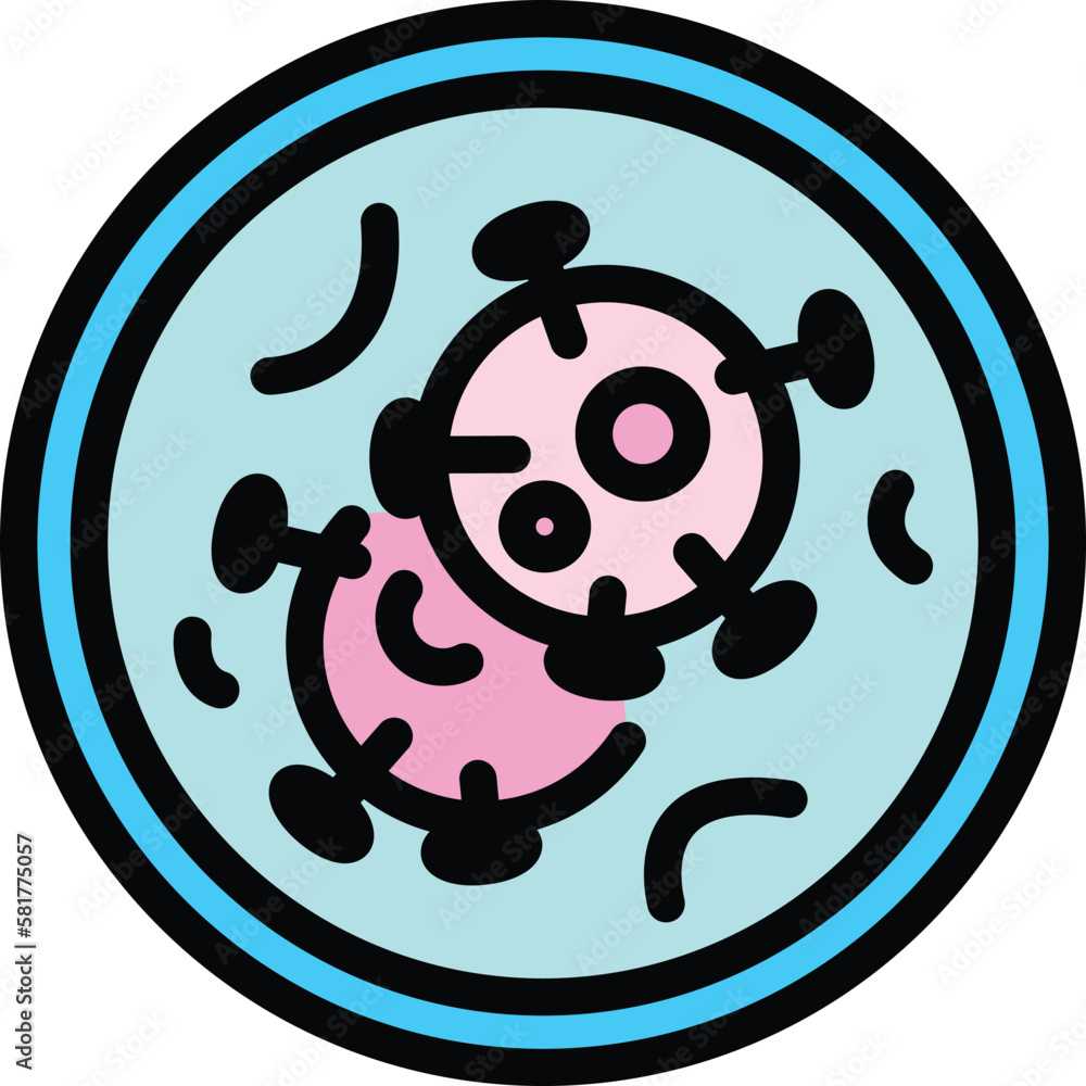 Poster covid test laboratory icon. outline covid test laboratory vector icon for web design isolated on whi