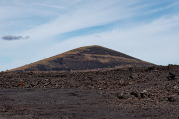 a vulcanic mountain on the canary islands