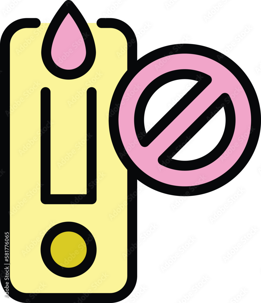 Poster negative covid test icon. outline negative covid test vector icon for web design isolated on white b