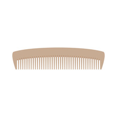 hair com for hairdresser. Hair care, combing, styling flat design vector illustration isolated on white background