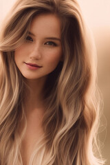 Fototapeta premium Artistic Expression: Girl's Portraits that Embody the Creativity of Art with Generative AI Assistance