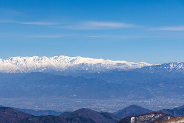 snow covered mountains