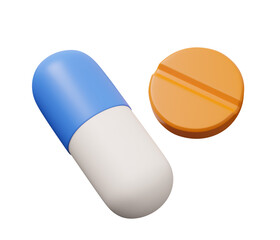 medical pill 3d icon