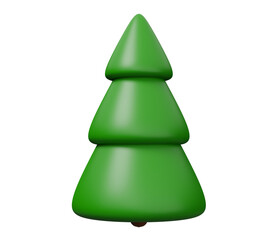 christmas tree 3d icon