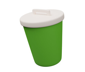 trash can 3d icon