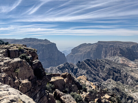 Viewpoint, Jabal al Akhdar, Al Hajar Mountains, Oman