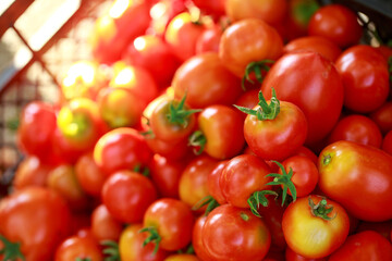 Delicious red tomatoes