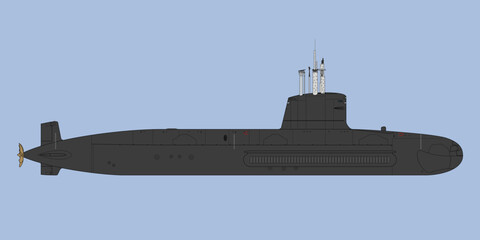 Fototapeta na wymiar submarine