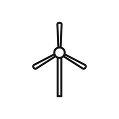 Editable Icon of Windmill, Vector illustration isolated on white background. using for Presentation, website or mobile app