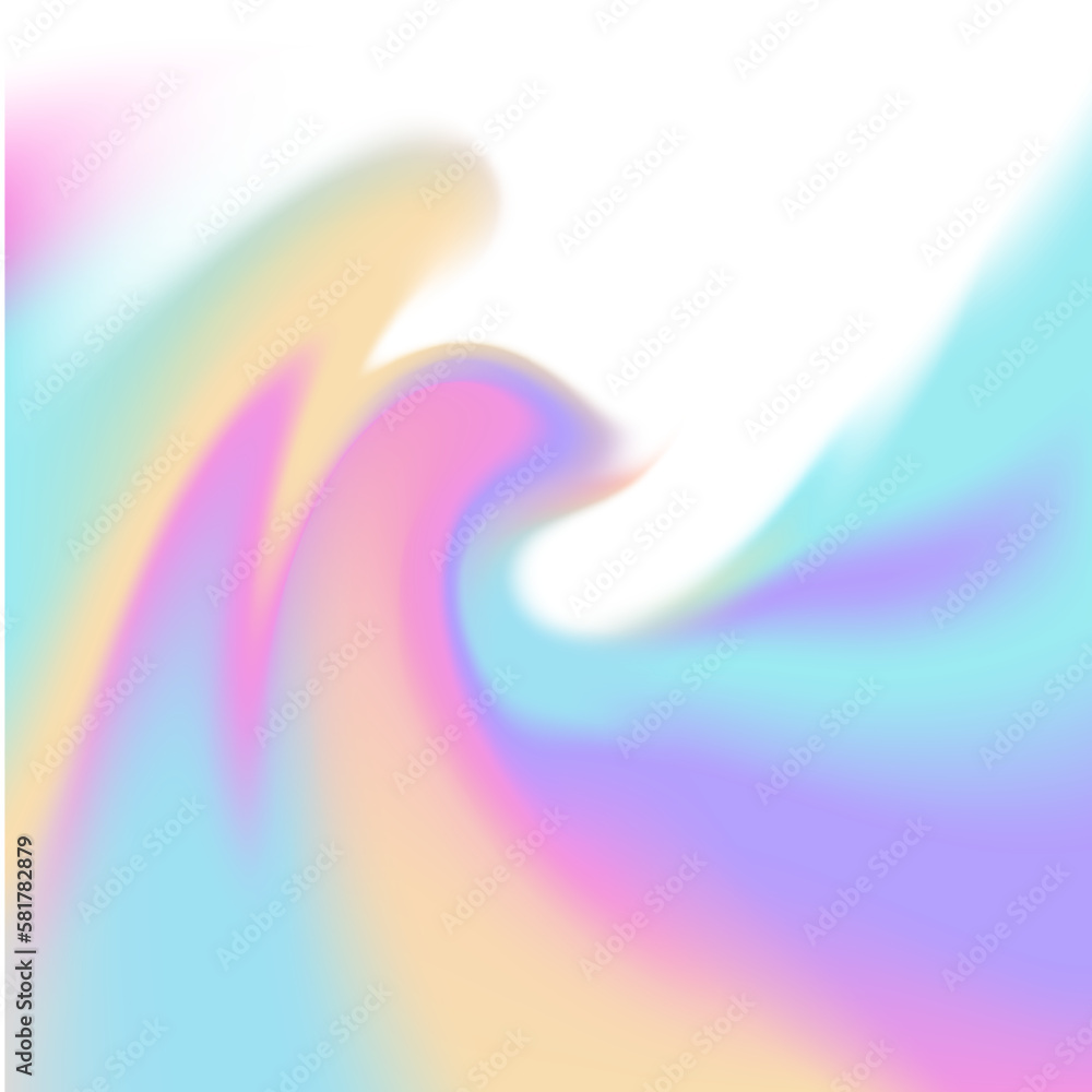 Poster abstract background of abstract wavy twist, creating spiral blurred composition. unfocused y2k gradi