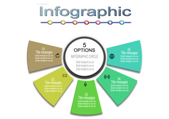 Infographic template vector image