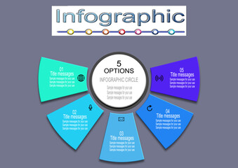 Infographic template vector image