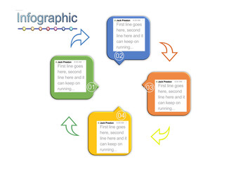 Infographic template vector image