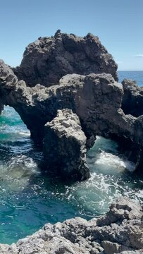 stone beach in tamaduste El Hierro, Canary Islands