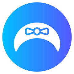 hairband gradient icon