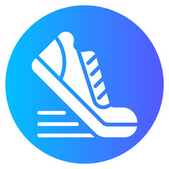 running shoes gradient icon