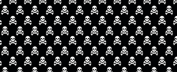 pattern with skull icon	