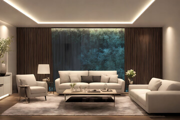 interior design luxury modern house, generative art by A.I