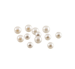 Pearls have light effects and shadows. PNG transparent