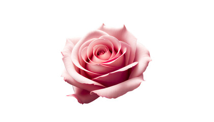 pink rose isolated on white background png. Generative Ai