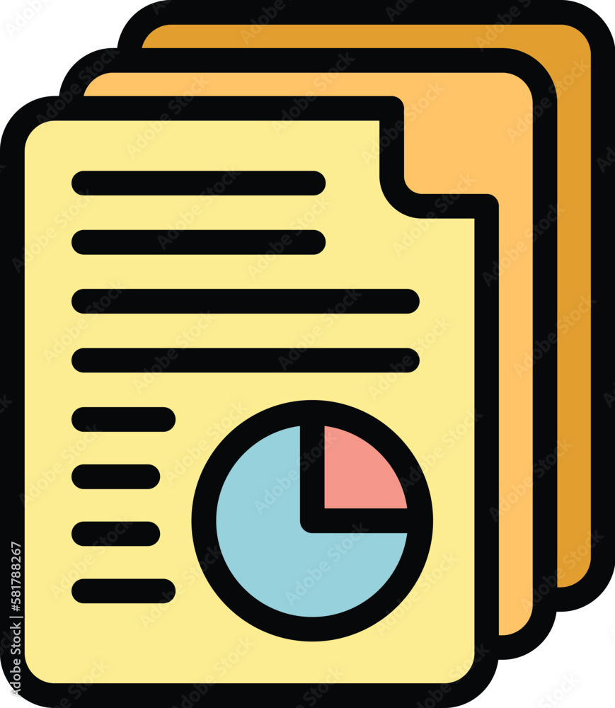 Aufkleber manager papers icon. outline manager papers vector icon for web design isolated on white background 