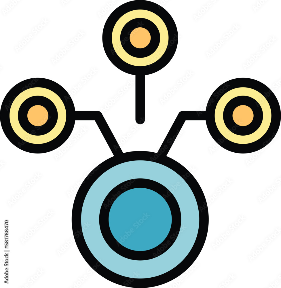 Poster ambassador scheme icon. outline ambassador scheme vector icon for web design isolated on white backg
